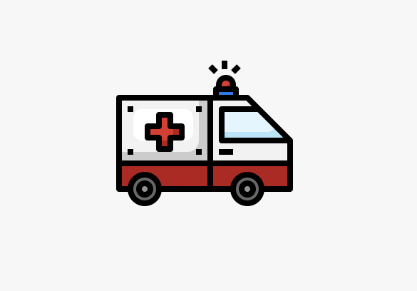 Icône de croix rouge pour urgence